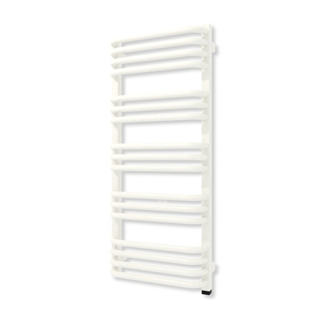 Grzejnik elektryczny TERMA ALEX ONE 760 x 400 mm, kolor biały drogowy RAL9016, moc 300 W, podłączenie E8, kabel prosty z wtyczką czarny