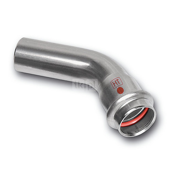 Łuk 45' SANHA NiroTherm Industry nyplowy, stal nierdzewna, 18 mm (zw x zw)