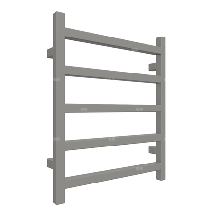 Grzejnik drabinkowy TERMA SIMPLE, podłączenie SX, wym. 600 x 500 mm, kolor ciemne aluminium metaliczny RAL9007, moc 217W