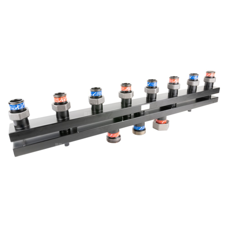 Rozdzielacz do instalacji c.o. AFRISO KSV 125-4 GZ 2'', 4-obieg. Nakrętka 1 1/2'', max. 160 kW