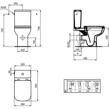 IS I.LIFE A Zbiornik 6/3 WHT BXD