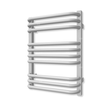 Grzejnik elektryczny TERMA ALEX 540 x 400 mm, kolor chrom, moc 200 W, podłączenie E8, kabel prosty bez wtyczki z maskownicą