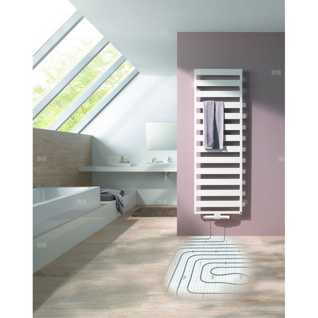 Grzejnik drabinkowy KERMI Casteo BH, wym. 986 x 600 mm, kolor biały, moc 513W