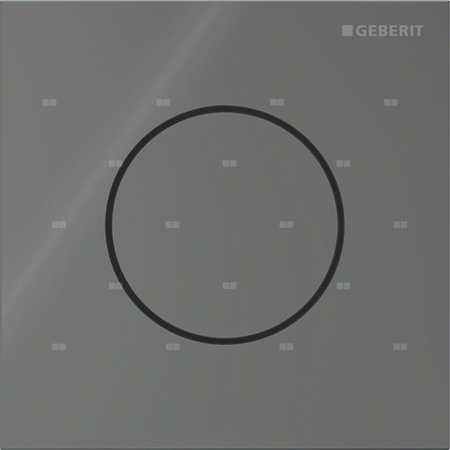 Pneumatyczny zawór spłukujący Geberit do pisuaru, ręczny, Typ 40, szkło lava, okrągły