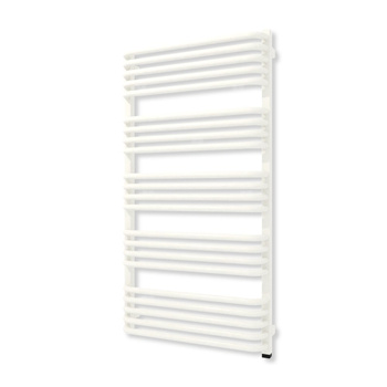 Grzejnik drabinkowy TERMA ALEX ONE, podłączenie S1, wym. 1140 x 600 mm, kolor rich black RAL9016, moc 711W