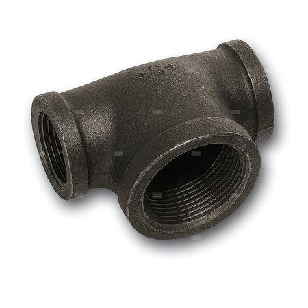 Trójnik SANHA 130# żeliwo 1'' x 1/2'' x 3/4'' GW, kolor czarny