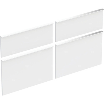 Zestaw frontów szuflad do szafki pod umywalkę podwójną GEBERIT iCon, kol. biały szer.1200 mm