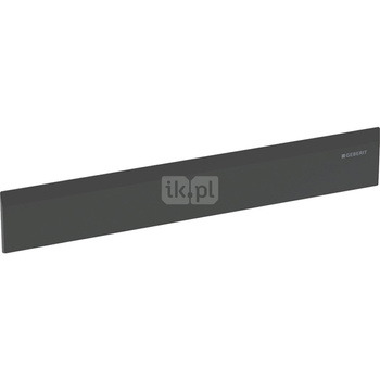 Zestaw wykończeniowy Geberit do odpływu ściennego, pokrywa z tworzywa sztucznego: Czarny mat