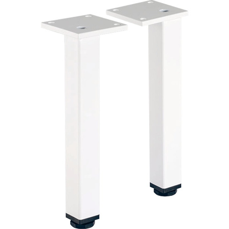 Zestaw nóg Geberit Selnova Square (2 szt.): H=19.7–20.5cm, Biały