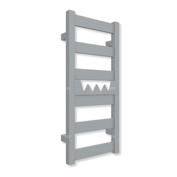 Grzejnik drabinkowy TERMA VIVO, podłączenie ZX, wym. 670 x 300 mm, kolor metaliczny kamień (farba), moc 185W