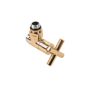 Zawór regulacyjny kątowy MINIMALIST, GZ 1/2"-GZ 24- 19, Złoty, (V43110H)