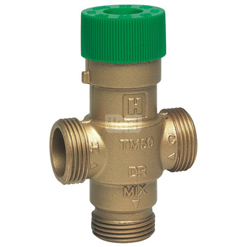 Zawór termostatyczny c.w.u., bez śrubunków, zakres 30-60 st.C