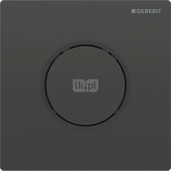 Pneumatyczny zawór spłukujący Geberit do pisuaru, ręczny, Typ 10, czarny , okrągły