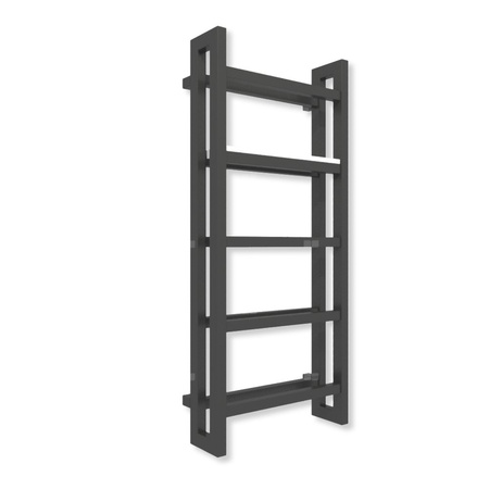 Grzejnik drabinkowy TERMA STAND, podłączenie SX, wym. 1150 x 500 mm, kolor czarny RAL9011 (farba), moc 615W