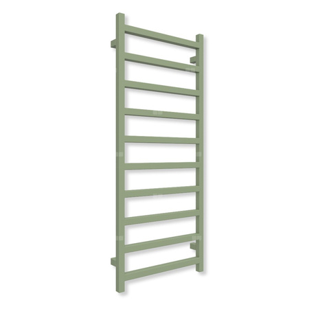 Grzejnik drabinkowy TERMA SIMPLE, podłączenie SX, wym. 1200 x 500 mm, kolor zielony blady RAL6021 (farba), moc 440W