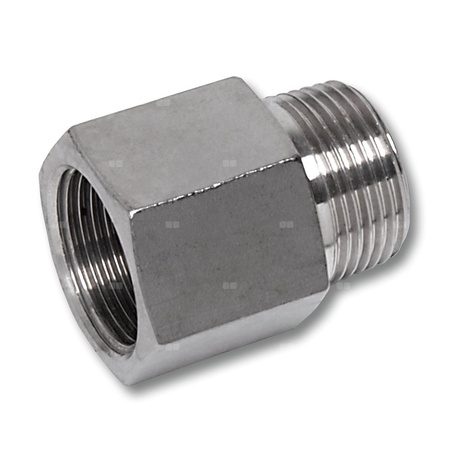 Nypel SANHA NiroSan Press, stal nierdzewna, 1'' (GZ x GW)