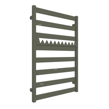 Grzejnik drabinkowy TERMA VIVO, podłączenie SX, wym. 910 x 600 mm, kolor zielony oliwkowy RAL6003 (farba), moc 405W