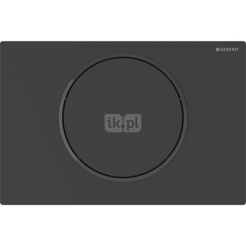 Elektroniczny zestaw uruchamiający WC Geberit, RF, Sigma10, 12cm, stal nierdz., czarny mat, easy-to-clean