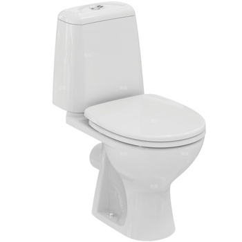 Wiązka z otwartą misą, blisko połączona 350x610x750 mm, spłukiwanie, mechaniczne, wylot poziomy - SIRIUS - KORONA