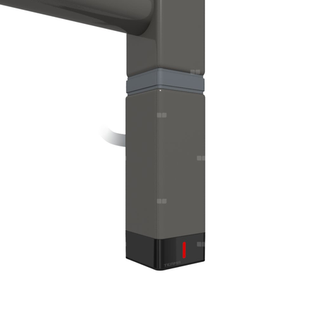 Grzałka TERMA One K30x30, 400W \ Tuba, Soft 7022, kabel spiralny z wtyczką [srebrzysty, 1,5m, logo T