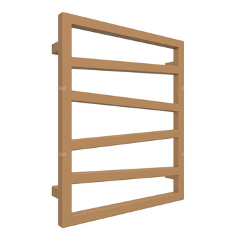 Grzejnik drabinkowy TERMA ZIGZAG, podłączenie SX, wym. 600 x 500 mm, kolor Cu, moc 248W