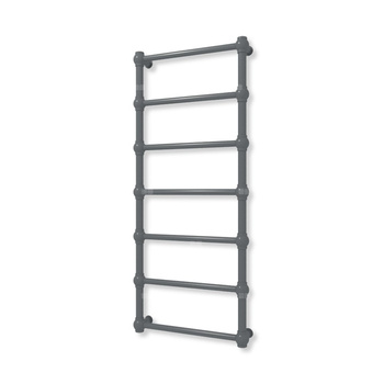 Grzejnik elektryczny TERMA RETRO 1170 x 500 mm, kolor szary łupek RAL7015, moc 300 W, podłączenie E1, kabel prosty z wtyczką czarny