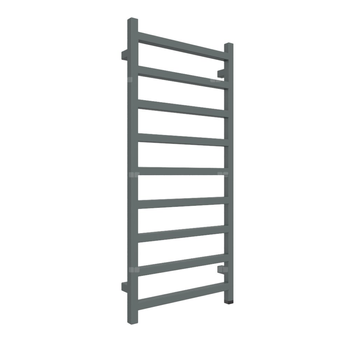 Grzejnik elektryczny TERMA SIMPLE ONE 500 x 1080 mm, kolor metaliczny szary, moc 400 W, podłączenie E1, kabel spiralny z wtyczką 2,5m czarny