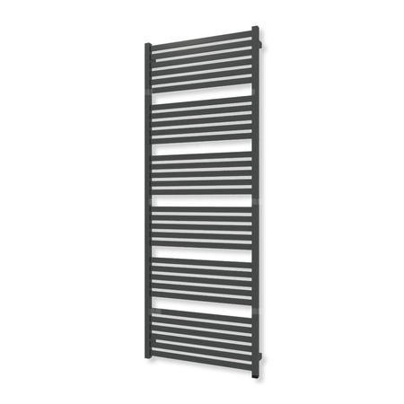 Grzejnik drabinkowy TERMA MARLIN ONE, podłączenie S8, wym. 1680 x 630 mm, kolor czarny jak kruk soft (farba), moc 957W