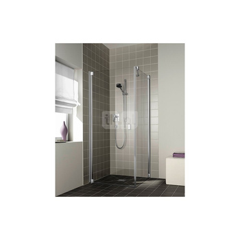 Kermi drzwi wahadłowe Raya 1KL 0930x 2000 GAK: 880-910 srebro wysoki połysk, szkło ESG przezroczyste z Clean