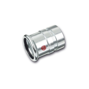 Nypel SANHA Therm, stal (Cynk/nikiel), 35 mm x 42,4 mm (zw x GW)