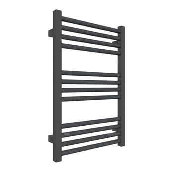 Grzejnik drabinkowy TERMA FIONA, podłączenie ZX, wym. 660 x 480 mm, kolor metaliczna czerń, moc 280W