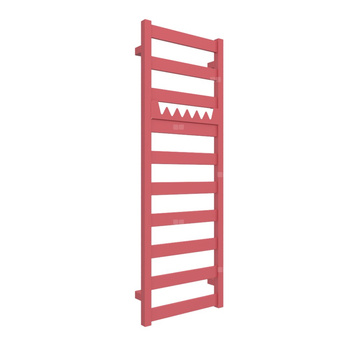 Grzejnik drabinkowy TERMA VIVO, podłączenie SX, wym. 1150 x 400 mm, kolor różany RAL3017 (farba), moc 366W