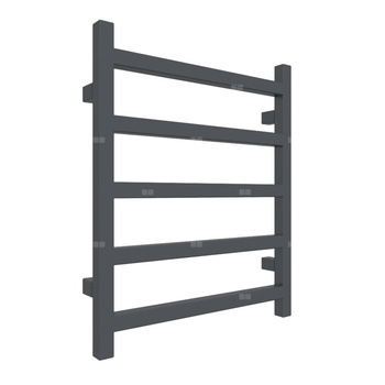 Grzejnik drabinkowy TERMA SIMPLE, podłączenie SX, wym. 600 x 500 mm, kolor szary antracytowy RAL7016, moc 217W