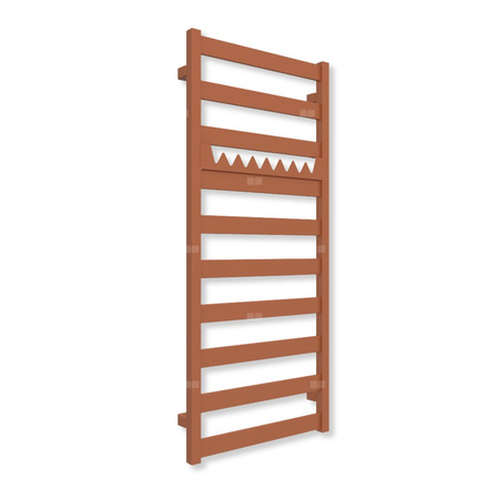 Grzejnik drabinkowy TERMA VIVO, podłączenie SX, wym. 1150 x 500 mm, kolor jasna Cu (farba), moc 433W