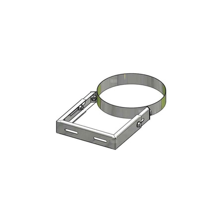 Obejma konstrukcyjna regulowana odl. od ściany powyżej 360 do montażu z DW 85/86 DN 200