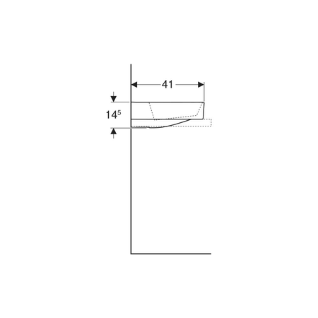 Geberit ONE Pokrywa odpływu, z wkładem grzebieniowym, mocowanie magnetyczne, chrom szczotkowany