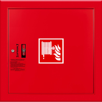 Hydrant DN 52 wnękowy ze zwijadłem, wąż 20 m, zamek patent, RAL 3000