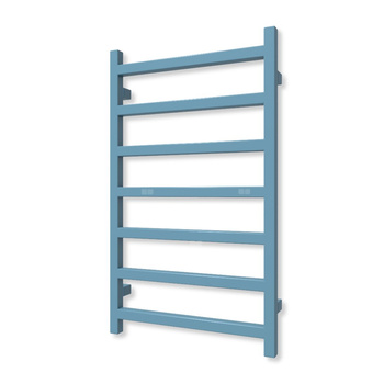 Grzejnik drabinkowy TERMA SIMPLE, podłączenie SX, wym. 840 x 500 mm, kolor niebieski pastelowy RAL5024 (farba), moc 306W