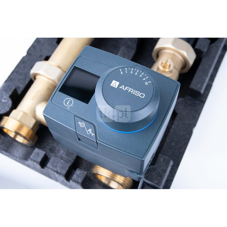 Grupa pompowa AFRISO PrimoTherm 180-2 AP DN 25 3-WM-R Vario GZ x GW 1 1/2'' x 1'', z zaworem mieszającym, z izolacją, z pompą obiegową AFRISO APH 361 25-7/180 mm