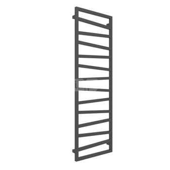 Grzejnik drabinkowy TERMA ZIGZAG, podłączenie SX, wym. 1545 x 500 mm, kolor szary czarny RAL7021, moc 581W