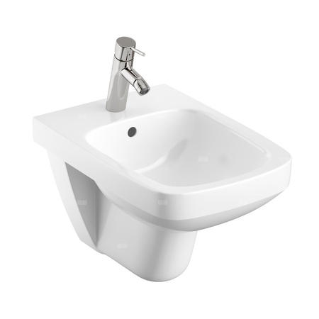 Geberit Selnova Square Bidet wiszący, B35cm, H35.5cm, T53cm, z przelewem, z otworem na baterię