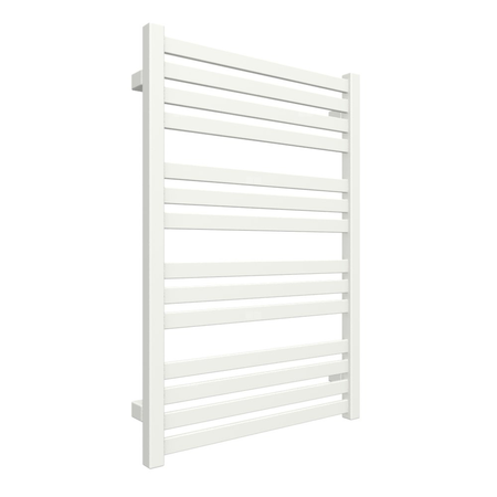Grzejnik elektryczny TERMA MARLIN 530 x 780 mm, kolor biały drogowy RAL9016, moc 400 W, podłączenie E8, kabel spiralny z wtyczką biały