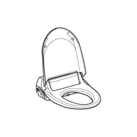 Zestaw podkładek do pokrywy deski sedesowej, do Geberit AquaClean 4000 (2 szt.)