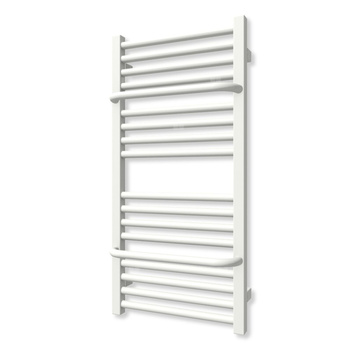 Grzejnik elektryczny TERMA LIMA 820 x 400 mm, kolor biały soft, moc 300 W, podłączenie E8, kabel spiralny z wtyczką i włącznikiem on/off biały