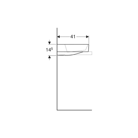 Pokrywa odpływu Geberit ONE z wkładem grzebieniowym, mocowanie magnetyczne: Biały-alpin