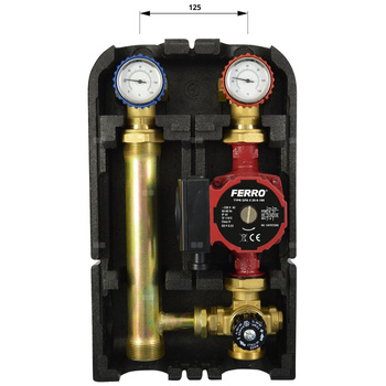 Grupa mieszająca GZ 6/4" z zaworem termostatycznym i pompą GPAII