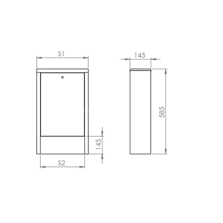 Szafka nadtynkowa - 10 obwodów