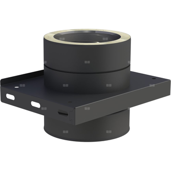 Płyta fundamentowa fi 180mm dla wspornikówpośrednich lakierowana na czarno pośrednich lakierowana na czarno