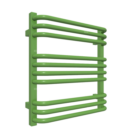 Grzejnik drabinkowy TERMA Alex, podłączenie Z1, wym. 540 x 500 mm, kolor zielony żółty RAL6018, moc 299W