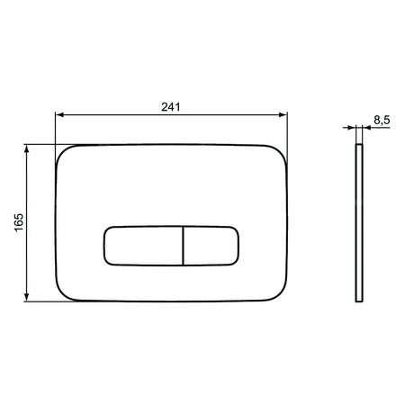 OLEAS PRZYCISK SPŁUKUJĄCY P3 BIAŁY